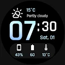 Awf Weather Digital watch face