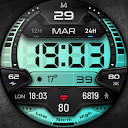 MD244 LCD: Digital watch face