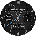 Black Leather HD Watch Face