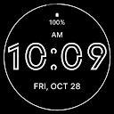 Stylish Black Watch Face