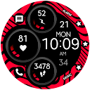Digital Red Watch Face