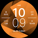Road Orange Fit Watch Face