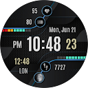 Digital modern watchface NXV88