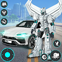 Police Eagle Robot Bike Game