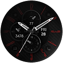 Carbon v8 Analog watch face