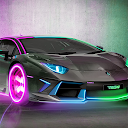 Neon Cars Live Wallpaper HD: backgrounds & themes