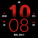 Active Red Fit Watch Face
