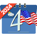 US Calendar with Holidays 2022